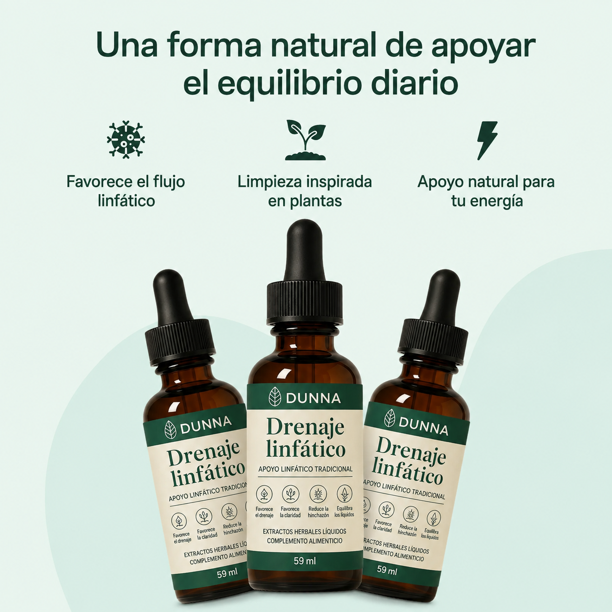 Dunna® Gotas de Drenaje Linfático